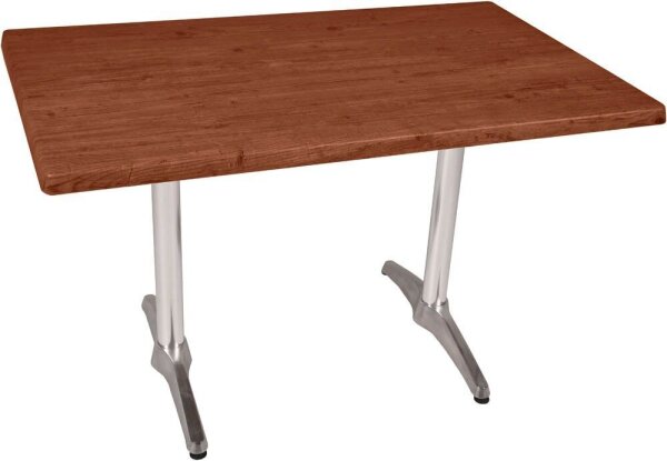 Garden Pleasure BRENTA Bistrotisch rechteckig Spanplatte dunkelbraun 120,0 x 80,0 x 74,0 cm, 1 St.