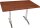 Garden Pleasure BRENTA Bistrotisch rechteckig Spanplatte dunkelbraun 120,0 x 80,0 x 74,0 cm, 1 St.