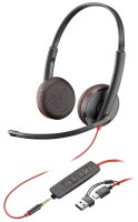 poly Blackwire 3225 Headset schwarz