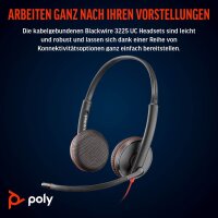 poly Blackwire 3225 Headset schwarz