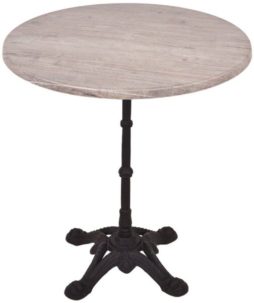 Garden Pleasure CIVETTA Bistrotisch rund Spanplatte hellbraun 70,0 x 70,0 x 74,0 cm, 1 St.