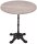 Garden Pleasure CIVETTA Bistrotisch rund Spanplatte hellbraun 70,0 x 70,0 x 74,0 cm, 1 St.
