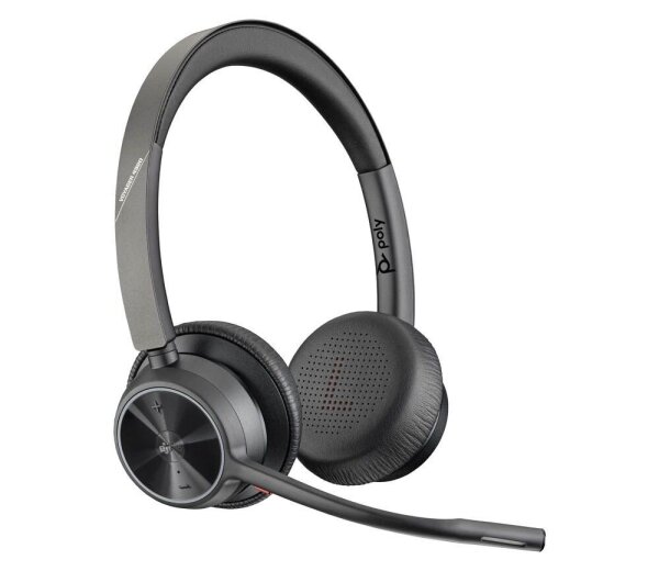 poly Voyager 4320-M Bluetooth-Headset schwarz