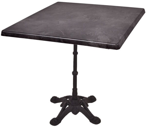 Garden Pleasure CIVETTA Bistrotisch quadratisch Spanplatte dunkelgrau 80,0 x 80,0 x 74,0 cm, 1 St.