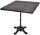 Garden Pleasure CIVETTA Bistrotisch quadratisch Spanplatte dunkelgrau 80,0 x 80,0 x 74,0 cm, 1 St.