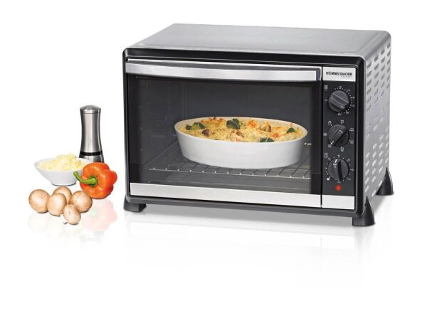Rommelsbacher BG 1805/E Minibackofen 1800 W schwarz/silber