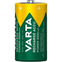 2 VARTA Akkus RECHARGE ACCU Power Baby C 3.000 mAh