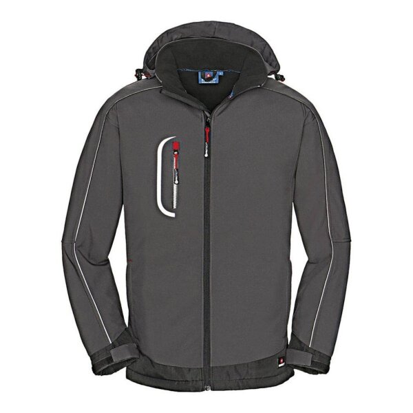 4PROTECT® Herren Softshelljacke Montana grau, schwarz Größe S