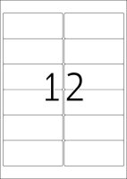 HERMA Folien-Kraftklebe-Etiketten 9538 weiß 99,1 x 42,3 mm, 40 Blatt