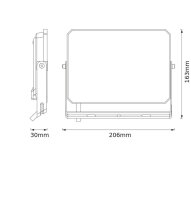 BELLALUX FLOODLIGHT VITAL LED Baustrahler schwarz 50 W