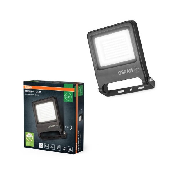OSRAM ENDURA® Flood Cool White PCR LED Außenleuchte dunkelgrau 50 W