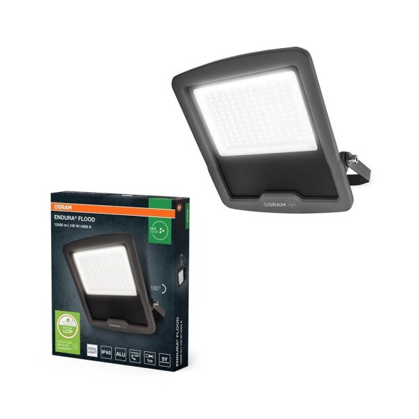OSRAM ENDURA® Flood Cool White PCR LED Außenleuchte dunkelgrau 100 W