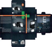 OSRAM LED-Außenleuchte mit Dämmerungssensor und Bewegungsmelder Battery LED Spotlight Double, schwarz 10 W, 1 St.