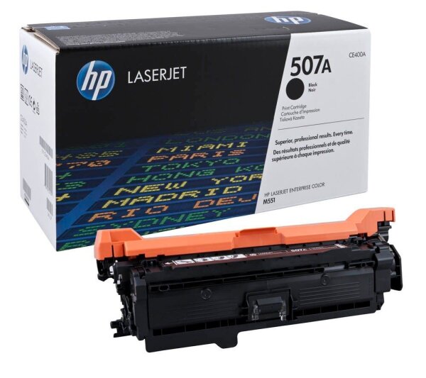 HP 507A (CE400A) schwarz Tonerkartusche