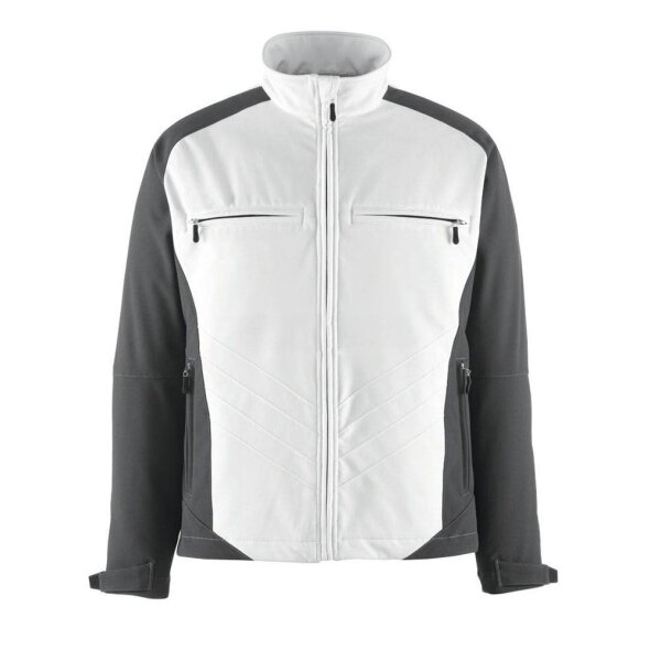 MASCOT® Herren Softshelljacke DRESDEN weiß, anthrazit Größe XL