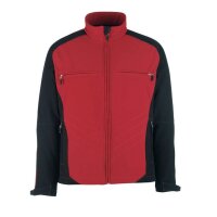 MASCOT® Herren Softshelljacke DRESDEN rot, schwarz...