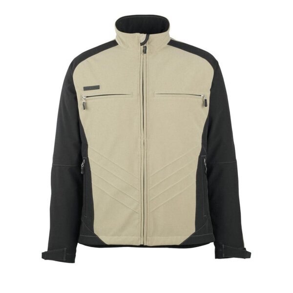 MASCOT® Herren Softshelljacke DRESDEN khaki, schwarz Größe 4XL