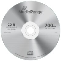 MediaRange CD-R 700 MB, 50 St.