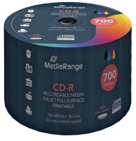 MediaRange CD-R 700 MB bedruckbar, 50 St.