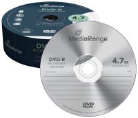 MediaRange DVD-R 4,7 GB, 25 St.