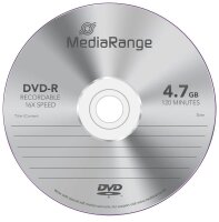 MediaRange DVD-R 4,7 GB, 25 St.