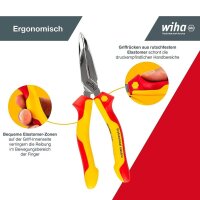 Wiha Flachrundzange Professional electric, gebogen 27425, Länge: 20,0 cm, 1 St.