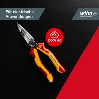 Wiha Flachrundzange Professional electric, gebogen 27425, Länge: 20,0 cm, 1 St.