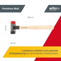 Wiha Safety 26611 Schonhammer 306,0 g Kopf: Gummi