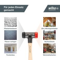 Wiha Safety 26611 Schonhammer 306,0 g Kopf: Gummi