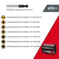 Wiha Bit-Set FlipSelector Standard 39049, 15-tlg.