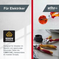 Wiha Elektro-Installationszange 38853, Länge: 17,5 cm, 1 St.