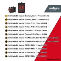 Wiha Bit-Set slimBit electric 43162, 12-tlg.