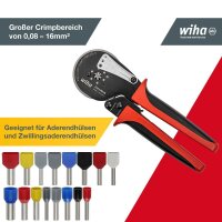 Wiha Crimpzange 41246, Länge: 24,8 cm, 1 St.
