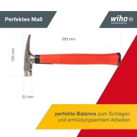 Wiha 42071 Elektrikerhammer 300,0 g Kopf: Werkzeugstahl
