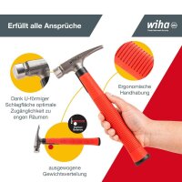 Wiha 42071 Elektrikerhammer 300,0 g Kopf: Werkzeugstahl