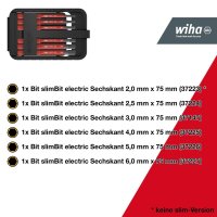 Wiha Bit-Set slimBit electric 43156, 7-tlg.