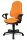 Topstar Bürostuhl Point 70, 8170UG04 Stoff orange, Gestell schwarz