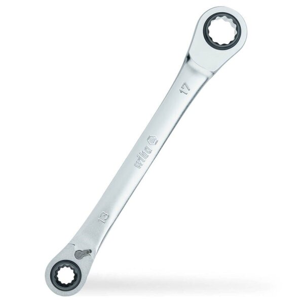 Wiha Doppel-Ringratschenschlüssel 45421 10 / 13 / 17 / 19 mm, 1 St.