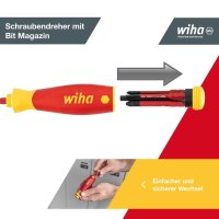Wiha Schraubendreher-Set PocketMax® electric SL/PH/PlusMinus/PZ 45296 4-tlg.
