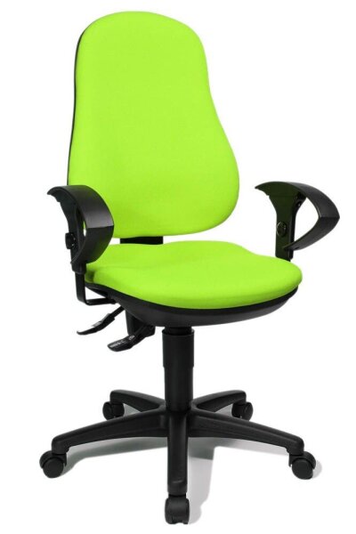 Topstar Bürostuhl Point 70, 8170UG05 Stoff grün, Gestell schwarz