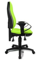 Topstar Bürostuhl Point 70, 8170UG05 Stoff grün, Gestell schwarz