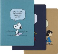 MOLESKINE Notizbuch Peanuts Cahier ca. DIN A5 liniert, mehrfarbig Softcover 120