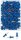 WEDO Pinnnadeln Diabolo blau, 100 St.