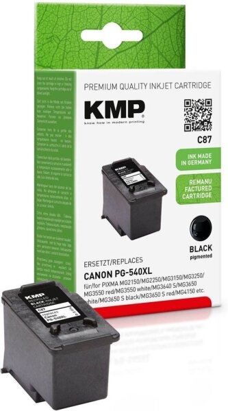 KMP C87 schwarz Druckkopf kompatibel zu Canon PG-540XL