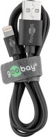 goobay Ladekabel mit Adapter schwarz, 12 Watt