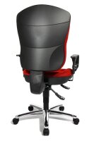 Topstar Bürostuhl Softec Synchro Deluxe, SOFTEC BC1 Stoff rot, Gestell chrom