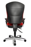 Topstar Bürostuhl Softec Synchro Deluxe, SOFTEC BC1 Stoff rot, Gestell chrom