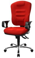 Topstar Bürostuhl Softec Synchro Deluxe, SOFTEC BC1 Stoff rot, Gestell chrom