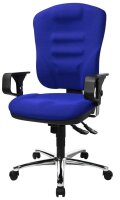 Topstar Bürostuhl Softec Synchro Deluxe, SOFTEC BC6 Stoff blau, Gestell chrom