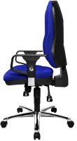 Topstar Bürostuhl Softec Synchro Deluxe, SOFTEC BC6 Stoff blau, Gestell chrom